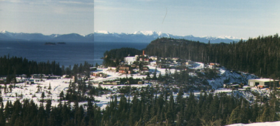 Aerial view of Hobart Bay.