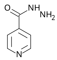 Estrutura química de Isoniazida