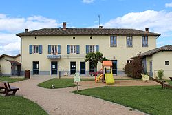 Skyline of Peyzieux-sur-Saône