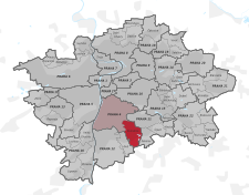 Praha-Kunratice na mapě