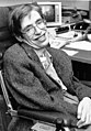 Image 70Physicist Stephen Hawking set forth a theory of cosmology explained by a union of the general theory of relativity and quantum mechanics. His 1988 book A Brief History of Time appeared on The Sunday Times best-seller list for a record-breaking 237 weeks. (from Culture of the United Kingdom)