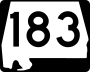 State Route 183 marker