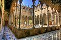 Gothic gallery and inner courtyard