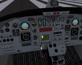 Panel de cabina en 3D de una Cessna Citation en la versión 0.9.10 de 2006