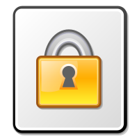 A padlock icon