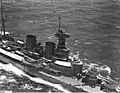 Az HMS Hood brit csatacirkáló 1924-ben