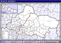 Distretto di Rukum – Mappa