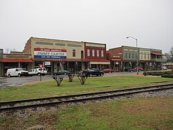 Plains downtown storefronts in 2011