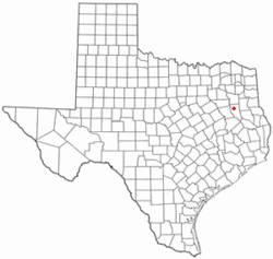 Location of Jacksonville, Texas