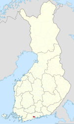 Lokasi Vantaa di Finlandia