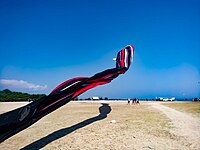 Layang-layang di pantai Mertasari, Denpasar