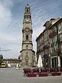 Praeclarissimum campanarium Ecclesia Clerici Porti Cale (Portugalliae).