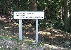 Skyline of Fleury-devant-Douaumont