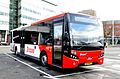 Image 180A typical transit bus in Eindhoven, The Netherlands. The floor at the forward section of the vehicle is low to allow for easy entry and egress. (from Transit bus)