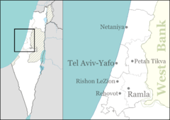 Ramat Gan bus bombing is located in Central Israel