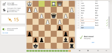 Puzzle Streak, where players solve increasingly difficult chess puzzles until a mistake is made