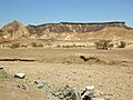 Ramon Fault on the southern side of Makhtesh Ramon, Israel; June 2007.