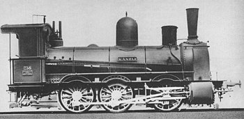 Locomotive No. 736 "KÄNZLI" in 1885