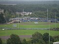 HCAW-honkbalcomplex met stadion gezien vanaf de watertoren