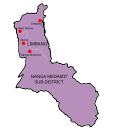 Map of Limbang District, Sarawak 砂拉越州林梦县地图