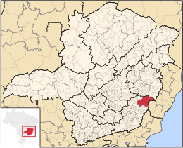 Manhuaçu – Mappa