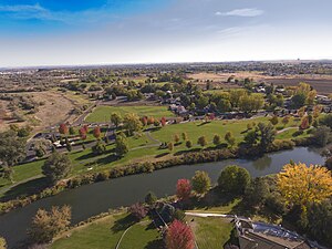 Riverfront Park & Umatilla River in Hermiston