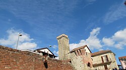 The entry of the Rock of Visone seen from the eastern bations (15th cent.)