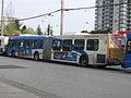 A B-Line bus at Brighouse Station. (Running route #98 B-Line)