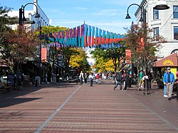 Church Street Marketplace ve vermontském Burlingtonu v roce 2008