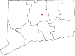 Location of Hartford in Conneticut