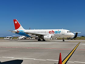 Airbus A319-112 (HB-JOJ) der Chair Airlines