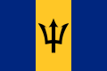 De vlag van Barbados.