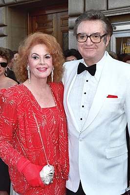 Jayne Meadows met echtgenoot Steve Allen (1987)