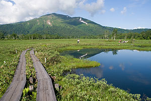 尾瀬ケ原と至仏山