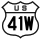 U.S. Route 41W marker