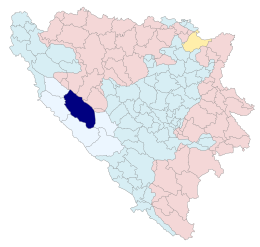 Glamoč – Mappa