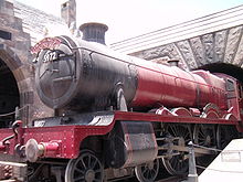 A recreation of the Hogwarts Express