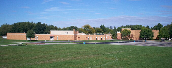 Looking northeast from the soccer practice fields