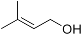 Skeletal formula of prenol