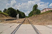 Radzionkow Rojca Nieznanego Zolnierza railway line 145.jpg