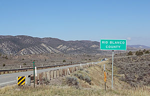 Entering the county from the south on State Highway 13.