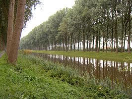 Schipdonkkanaal, tussen Moerkerke en de weg Damme - Lapscheure