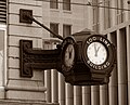 Building's clock.