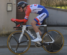 Tom Dumoulin, neuvième de l'étape.