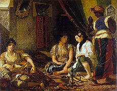 Eugène Delacroix, Vrouwen van Algiers, 1834