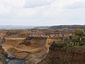 Demonstrators in the mine