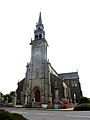 Kerlouan : l'église paroissiale Saint-Brévalaire, la façade ouest.