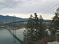 Lions Gate Bridge connecting Vancouver to North Vancouver.