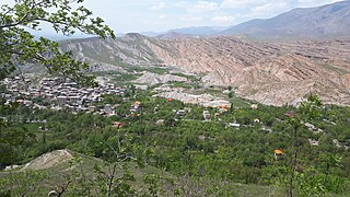 Village of Buzhan, Neyshabur (April 2019). This village is situated on the southern foothill of this mountain range.