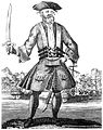 Image 23Engraving of the English pirate Blackbeard from the 1724 book A General History of the Pyrates. The book is the prime source for many famous pirates of the Golden Age. (from Culture of the United Kingdom)